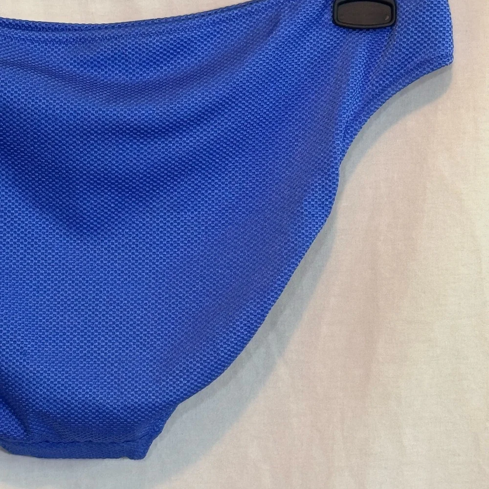 AA-97 Aerie NWT Blue Lined Summer Swim Bikini Bottoms Size‎ XL
